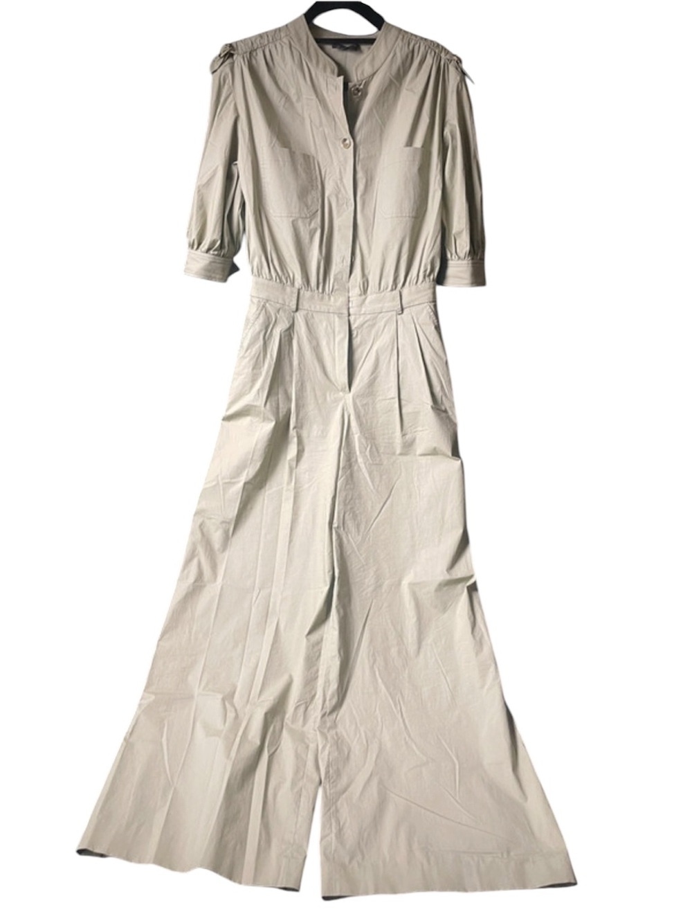 Luisa Spagnoli Italian Designer Utility Jumpsuit – Cotton, Size M